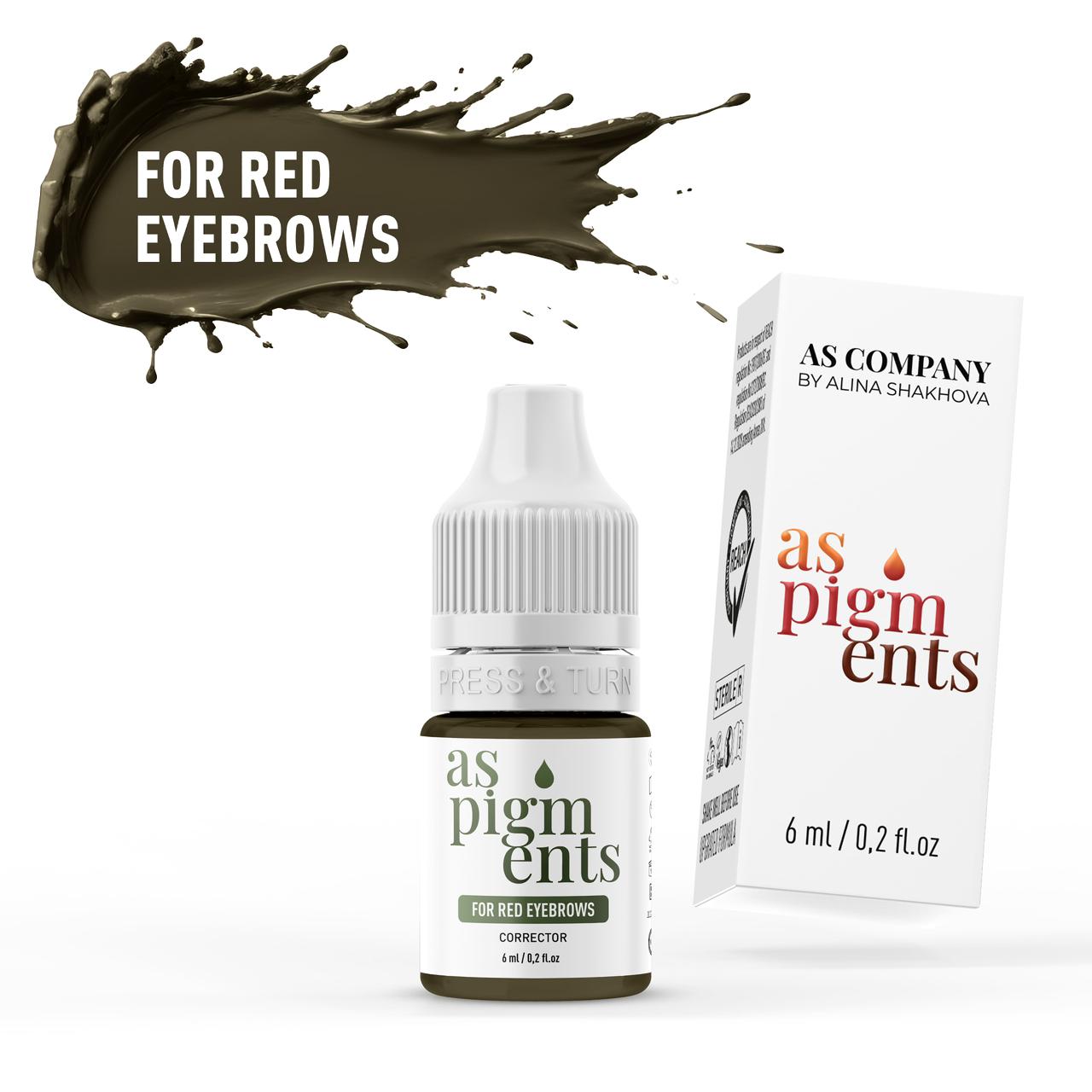 Correcteur For Red Eyebrows - AS PIGMENTS, 6ml